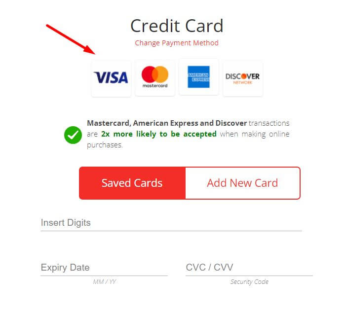 Deposit using Credit card