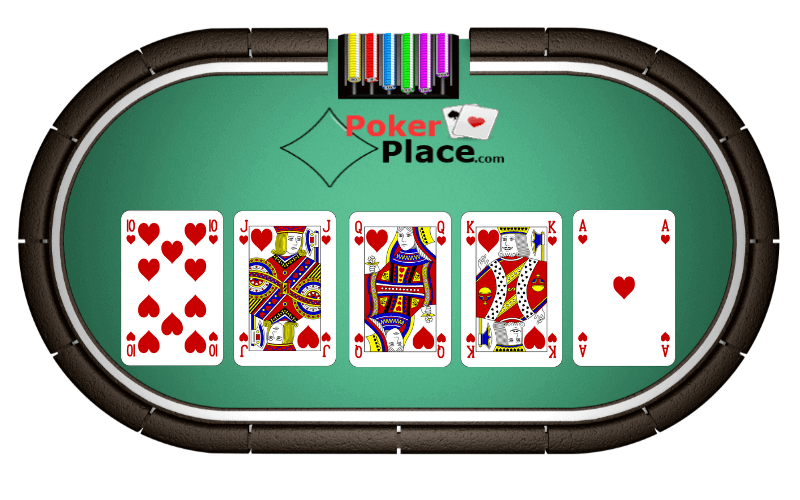 Poker Hand Ranglijsten - Royal Flush